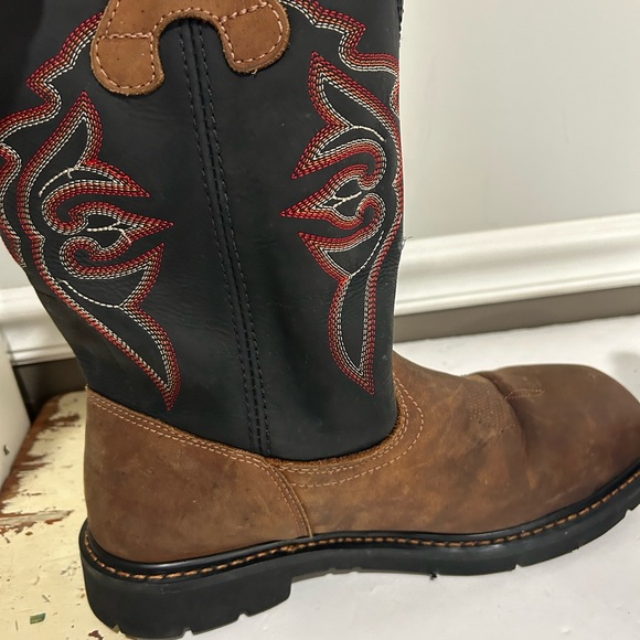 Lincoln Outfitters Premium Western Boots Mens 11.5 W Composite Square Safety Toe main image 14